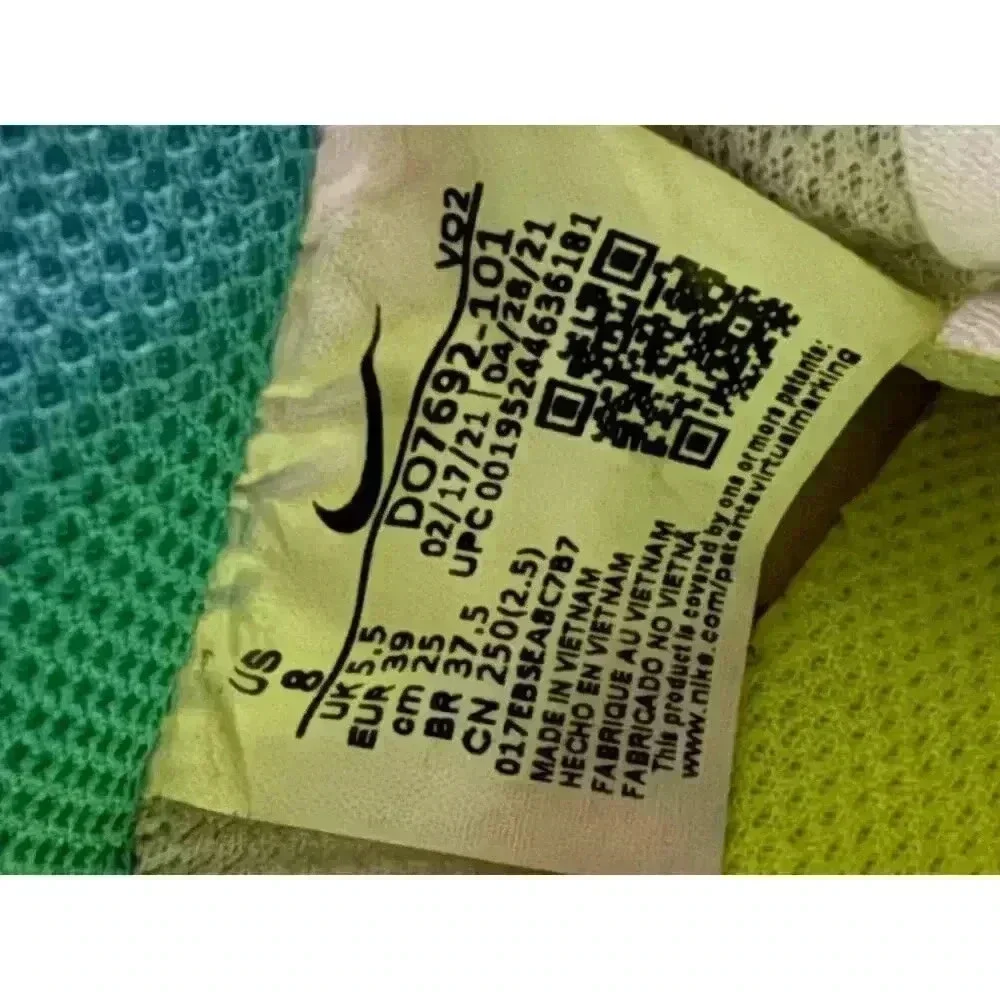 Nike Air Force 1 Crater M2Z2 Move To Zero White Turq (DO7692-101) Women’s Size 8